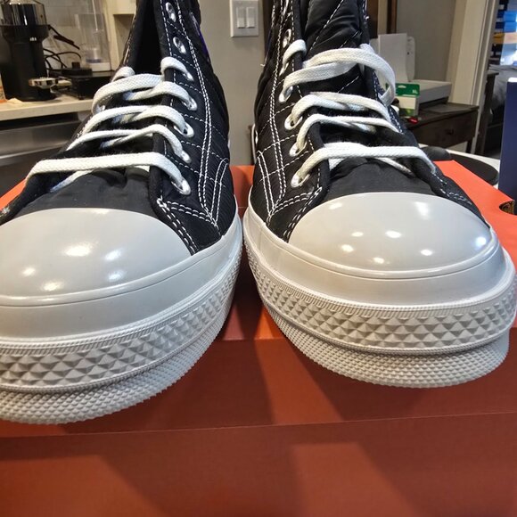 Converse Chuck 70 High Top Shoes FAUX FUR Skate Black Mens Sz 12 Casual A05609C - Picture 6 of 15